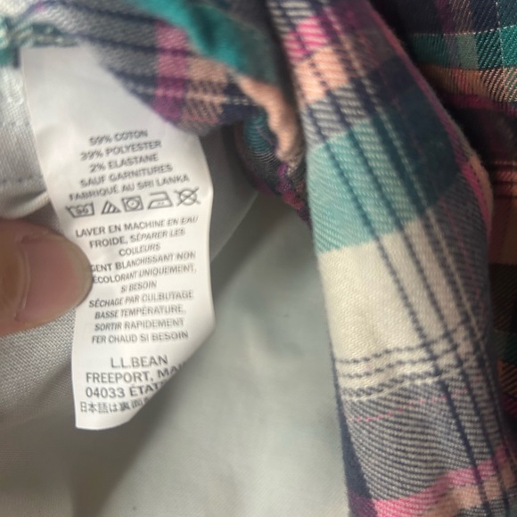 L.L. Bean Kids Multicolor Plaid Button-Down Shirt - Picture 7 of 7